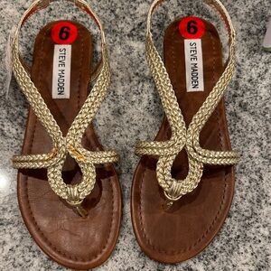 Steve Madden Metallic Braided Sandals
